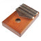 17 Keys Kalimba Wood Mahogany Mbira Thumb Piano Musical Instrument (Yellow)