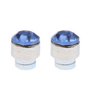 12Pair 4mm Crystal Rhinestone Magnet Ear Stud Earrings Magnetic Mens Women