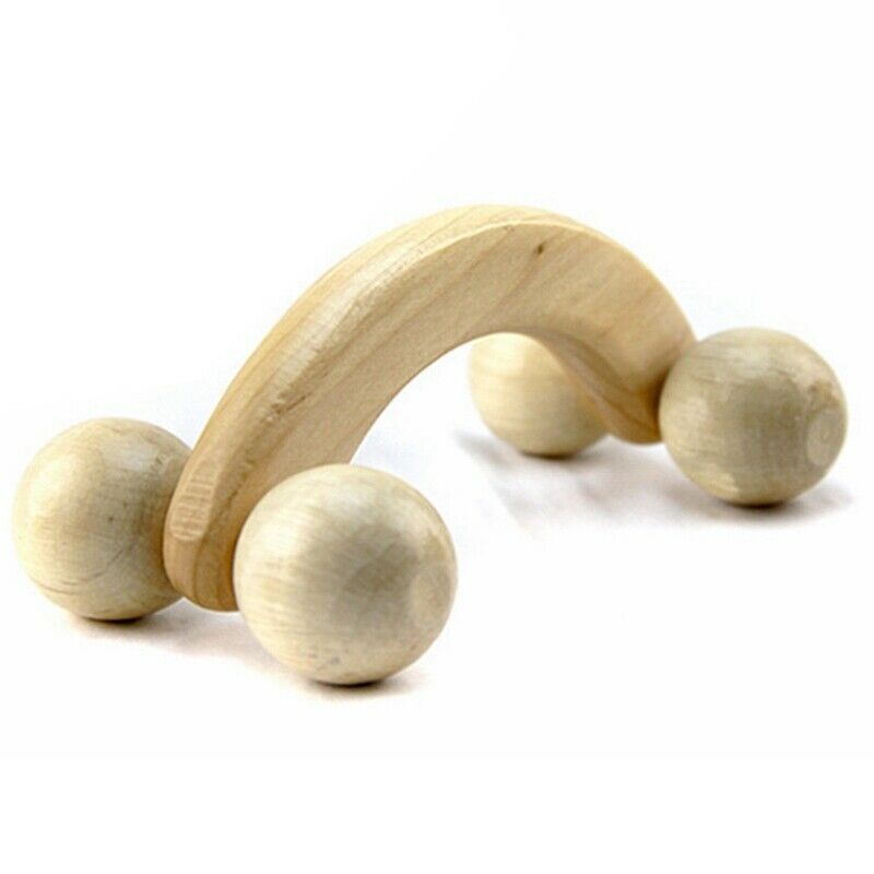 Skin Round New Natural Wooden Massager Curved Round Body Roller Massager Ha Y6N4