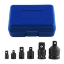 6Pcs/Set Hand Wrench Tool Set Impact Socket Adaptor Reducer Adapter 1/4 1/2