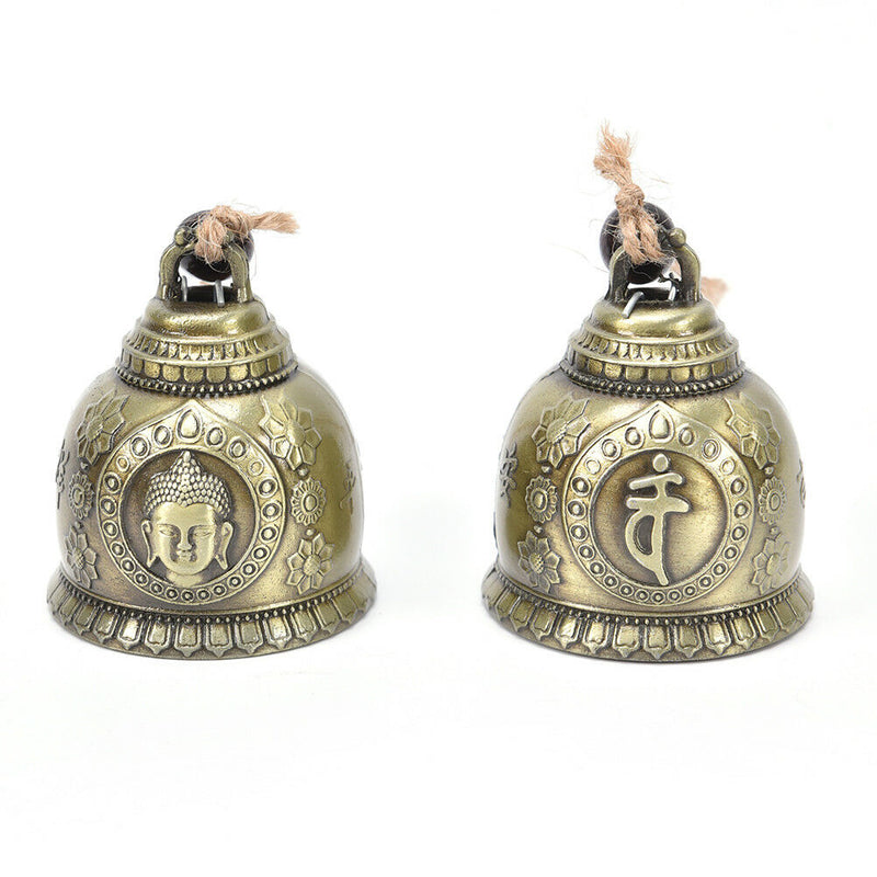 Buddha Statue Pattern Bell Blessing Feng Shui Wind Chime For Good Luck Fortun OZ