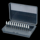 Dental White Polishing Stones Flame Cone shape burs Arkansas Stone 12X / Set OZ