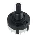 5X(3P4T 3 Pole 4 Position Single Wafer Band Selector Rotary Switch w Knob V7F7)
