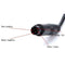 23 in Car Backup Reverse Camera 4 Pin Male To RCA Female Power Adapter Q0I6