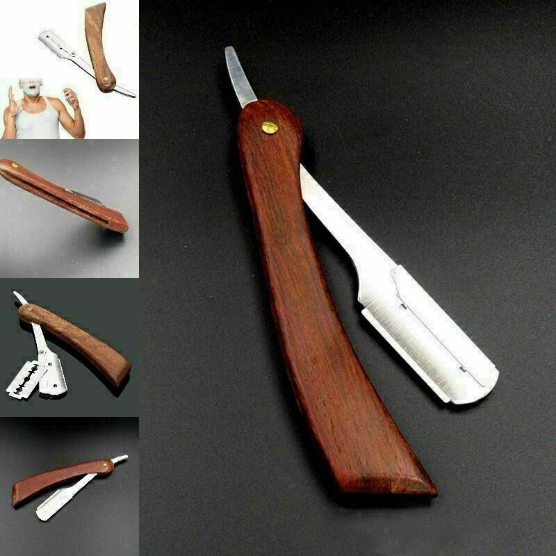 Rosewood Straight Edge Barber Razor Folding Shaving Face Cleaning QA Super A5J0