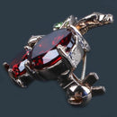 Luxury Weddings Cherry Zinc alloy Jewelry Accessories Brooches Corsage Hats I6F4