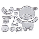 Christmas deer Metal Cutting Dies Stencil Scrapbooking Album Card Craft  OZ