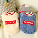 2x Lovely Dog Warm Sweater Vest Dog Soft Comfortable