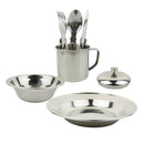1 Set Portable Tableware With  Fork Spoon Camping BBQ Travel Hiking