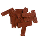 20pcs Retro Brown Leather Handmade Label Tags DIY Sew Craft Patches Style 5