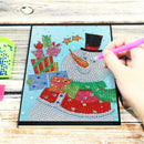 DIY Christmas Snowman Special Shaped Diamond Painting 60 Pages A5 Notepad