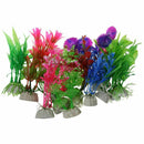10 pcs Artificial Aquarium Fish Tank Water Plant Plastic Ornament (Random C