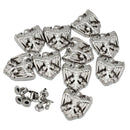 10pcs Metal Studs  Rivets Punk Rock Style DIY Leathercraft Accessories