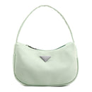 Fashion Women Handbag Nylon Simple Shoulder Shopping Bag Zip Totes (Green) A