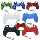 Silicone Protector Case Cover w/Lanyard for Sony PS4 Controller DualShock4
