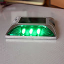 IP68 Solar Power LED Road Driveway Pathway Stair Deck Dock Light Lamp Green