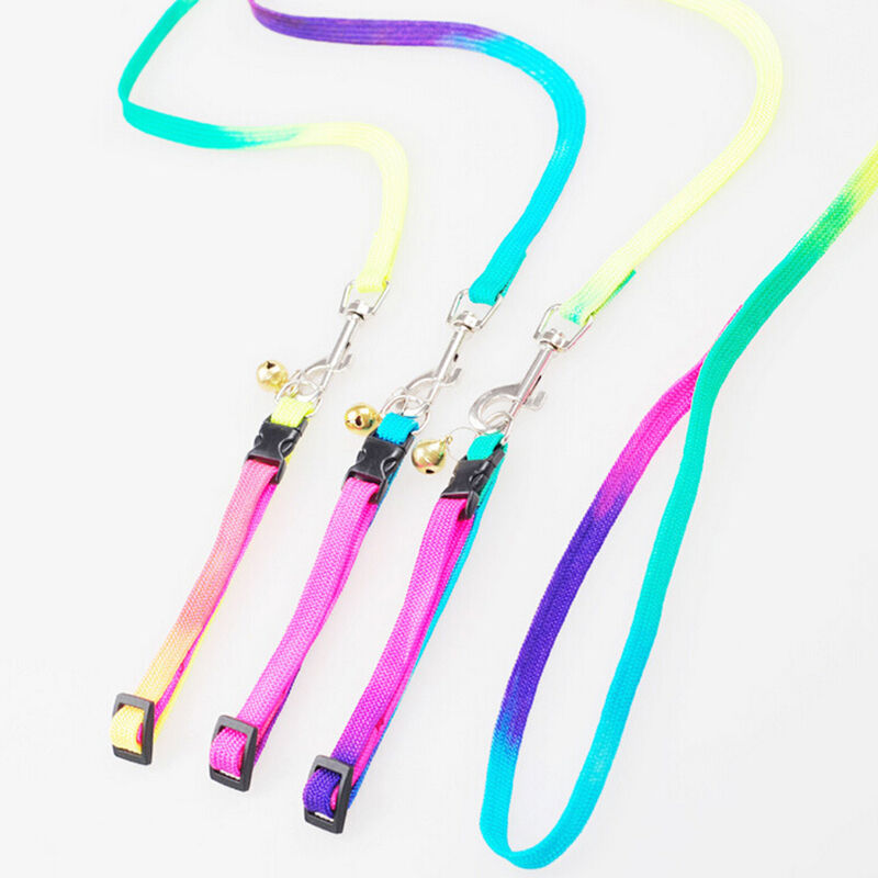 Best Dog Walking Harness Rainbow Leash Pet Safe Belt Collar Rope Puppy Lead