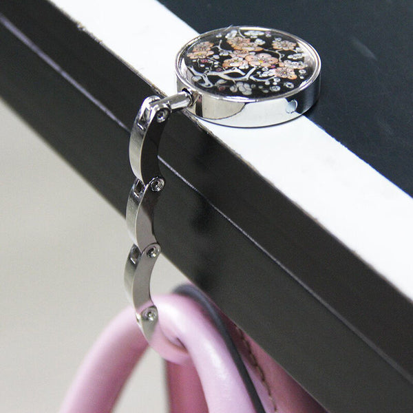 1Pcs Folding Hand Bag Holder Hook Hanger Mixed - Plum blossom Pattern Hot