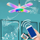 LED Work Shop Light Bulb Lamp RGB Bluetooth Speaker with Remote 50W Home