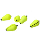 Tear Drop Foam Strike Indicator For Fly Fishing (20 x 10mm) Yellow 6 Pieces