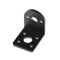 Black Metal L Shaped Mounting Bracket Holder for 25mm Gear Motor   Z