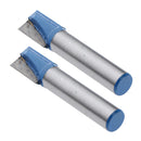 2 Pieces Professional CNC Router Bit Tungsten Carbide End Mill Cutter Bit - 8mm