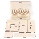 DIY Wood Leather Craft Tools Holder Rack Stand Leather Stamp Punch Accessor