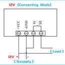 DC12V 20A 1500W Digital Display Time Delay Relay Timing Timer Cycling Module