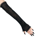 Spider Web Arm Sleeves Gloves Fancy Dress Up Halloween Costume Accessory CospBME
