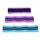 3pcs Hip Squat Resistance Band Anti-slip Booty Leg Loop with Carrying Bag A