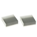 2 Pieces Aluminum Heatsink Cooler Circuit Board Cooling Finl For Computer