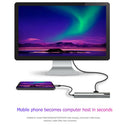 Type-C HUB Converter 5 in 1 4K HDMI 2 5Gbps USB3.0 65W PD Charging RJ45 Adapter