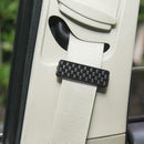2pcs Car Seat Belt Clips Buckles Shoulder Tension Adjuster Clamps (Black) A