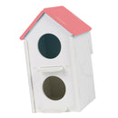 2x Pet Wood Breeding Nesting Bird Cage Box Nest House Hut for Parrot Birds Pink