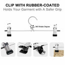 Pant Hangers Skirt Hangers with Clips 20 Pack Metal Trouser Clip Hangers fo E8T4