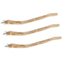 2 Pcs Bird Natural Wild Wood Branch Perches For