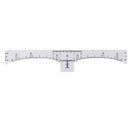100 Pcs Eyebrows Ruler Adhesive Eyebrow Grooming Shaper Permanent Tattoo St