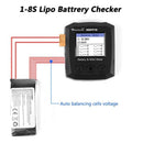 Rcharlance M8Pro Battery Power Meter Tester 60A 1-8S Discharger Multi-Funct
