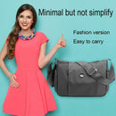 Nylon Casual Messenger Bag Women Large Capacity Shoulder Handbag (Grey)