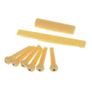 6String Rosewood Guitar Bridge Pins Saddle Nut for Acoustic Guitar Accessory
