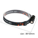 LED Headlamp USB Charging Interface Head Torch Outdoors Fishing Flashlight A
