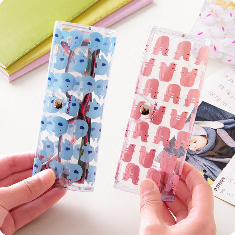 Transparent Plastic Sunglasses Case Spectacle Reading Glasses Storage Clear B Tw