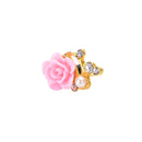 2x 3.5mm Rose Crystal Anti Dust Cap Earphone Jack Plug Stopper For Cell Phon  Ew