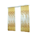 Floral Window Curtains Panel Net Drape Balcony Office Home Decoration Yellow
