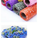 52Cmx3.5M Snowflake Flower Packaging Paper Material Gift Wrapping Tulle Rol