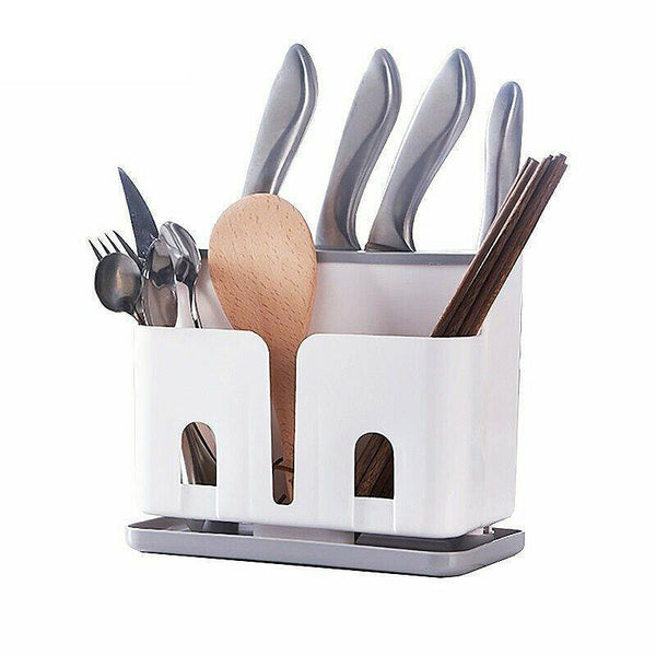 Plastic Storage Holders Drainer Knives Racks Spoons Shelf Forks Kitchen Cho P8X7
