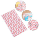 10sheets/pack Label Paper Self-adhesive Stickers Name Note Price Tag Bar Stic JR