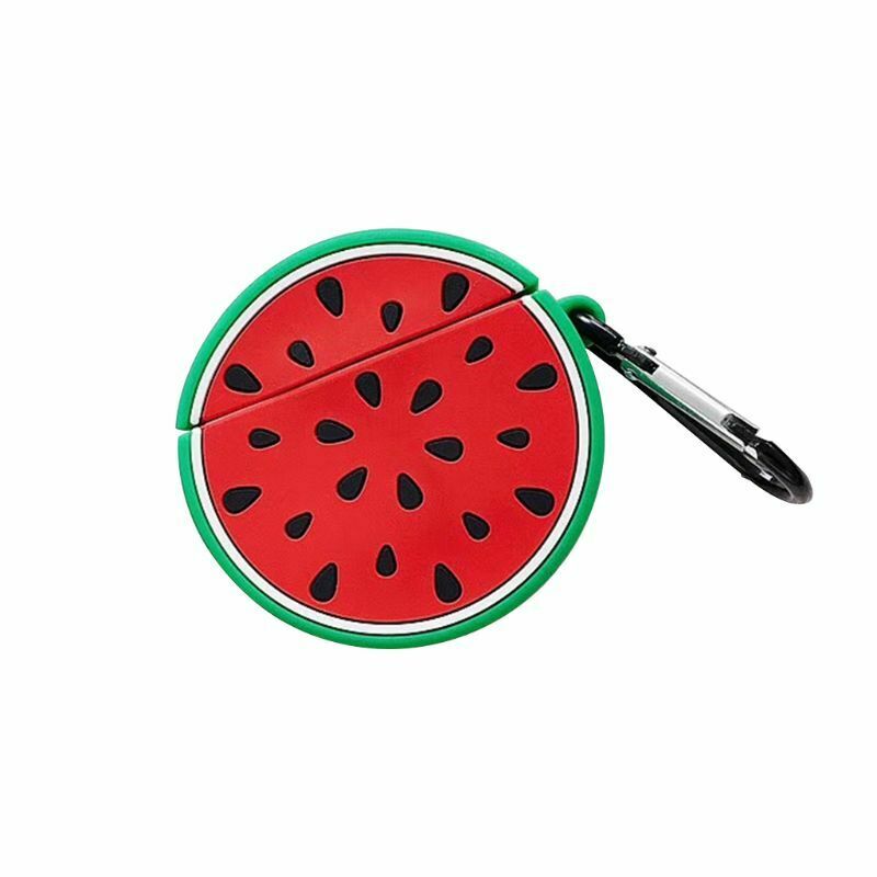 Small Watermelon Pattern Silicone Protective Case Shockproof Cover for Airpods