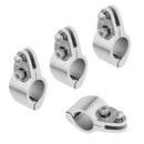 4Pieces Boat Canopy Fitting Tube Clamp Fits 0.87'' Outer Diameter Tube Frame
