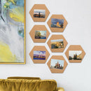 Hexagon Cork Collage Board, Pin Board Decoration, Mini Wall Cloth Bulletin  D6B7